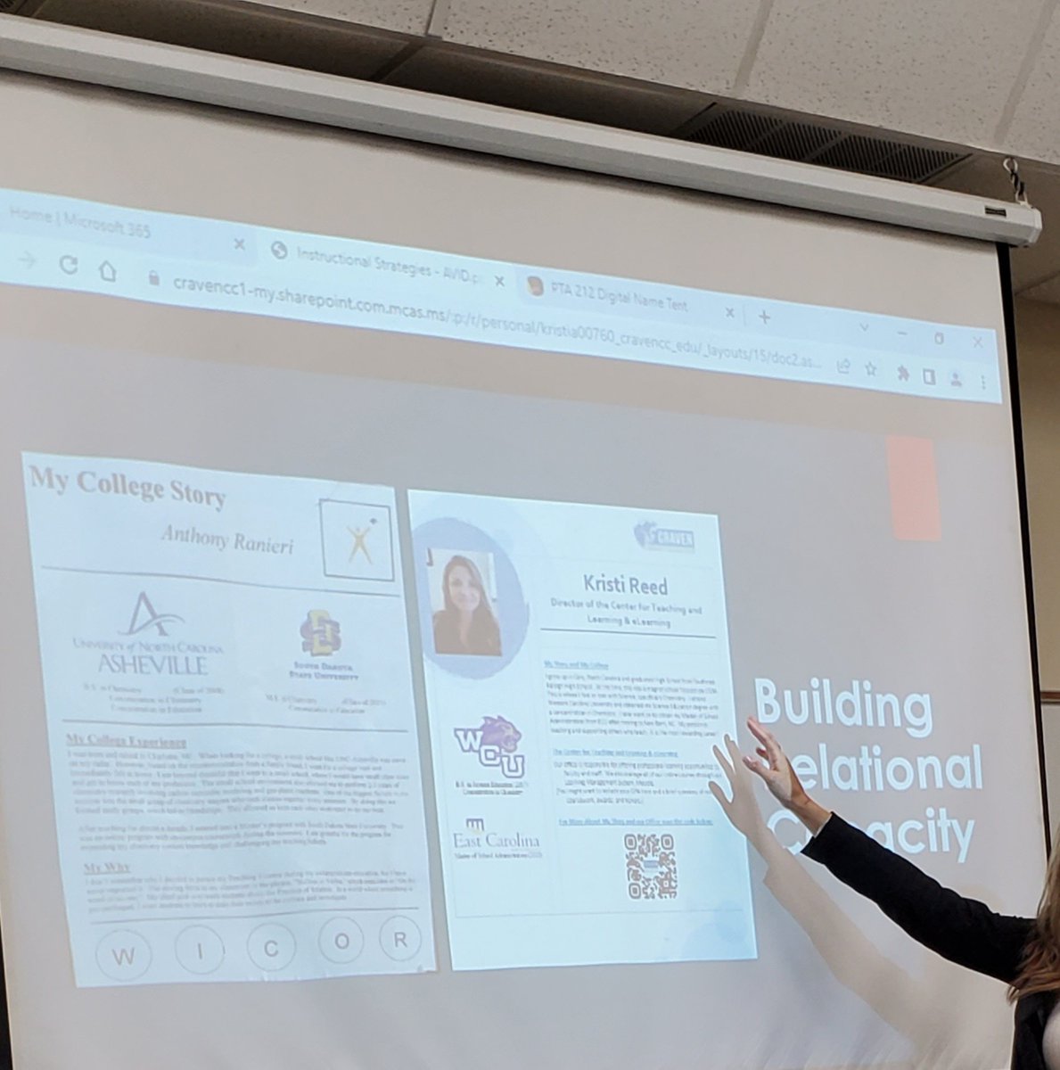 DevEdSC's tweet image. Sharing our personal college story is one way we can build relational capacity. They have started doing this @cravencc, and it is something I hope to share @piedmont_tech. This was one takeaway from the &quot;Strategy Starter Kit&quot; session at today&apos;s AVID Conference.
#cravencchighered