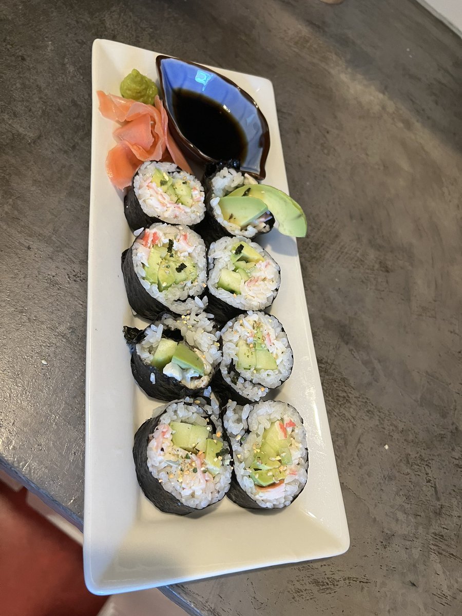 We made sushi on stream today! 
I think tomorrow will be burritos :]