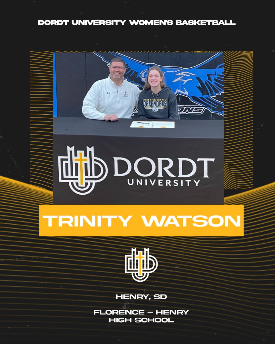 DordtWBB's tweet photo. 2023 ⚔️🏀 Signee🖊️

Welcome to the ⚔️🏀 family, Trinity! https://t.co/Yc3n39WaYG