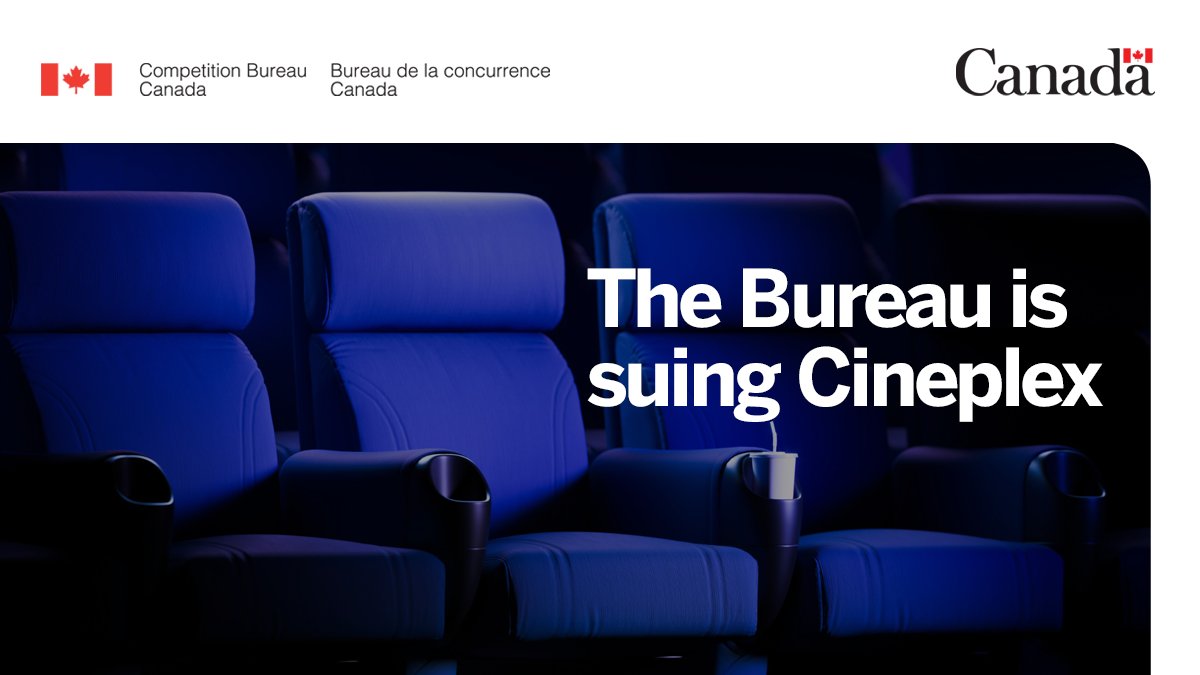 CompBureau's tweet photo. We are suing Cineplex for allegedly advertising misleading ticket prices. 🎫

For more information: https://t.co/168XRWO2KZ https://t.co/ASgCTnKpZg
