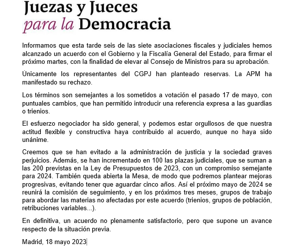 Juezas y Jueces para la Democracia (@jpdemocracia) on Twitter photo 