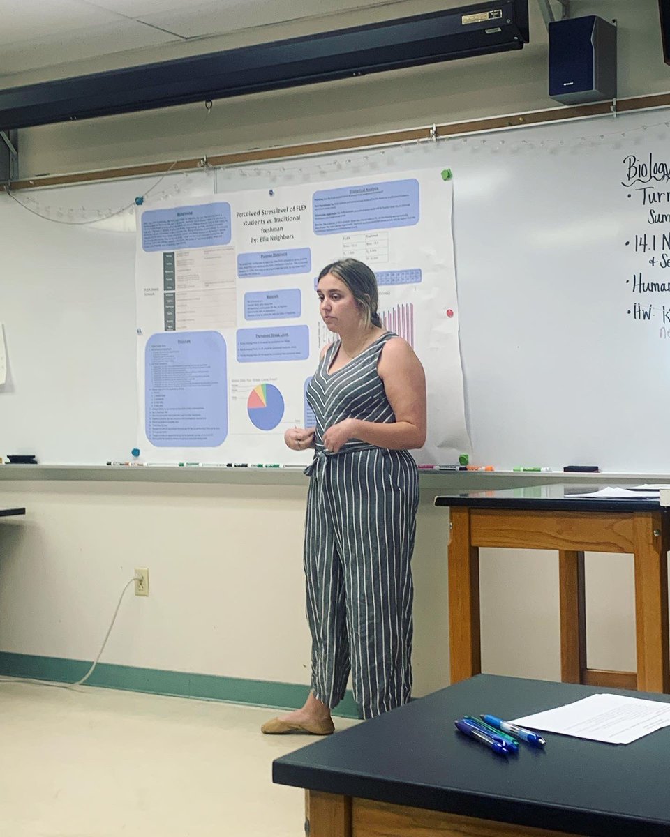 Ms. Cochran’s Biomedical Innovation students presented their semester long projects this week! Will Raftery, Sara Boric, and Ellie Neighbors did an amazing job reviewing the findings from their studies and answering questions! Well done! #Msdr9 #wearemehlville