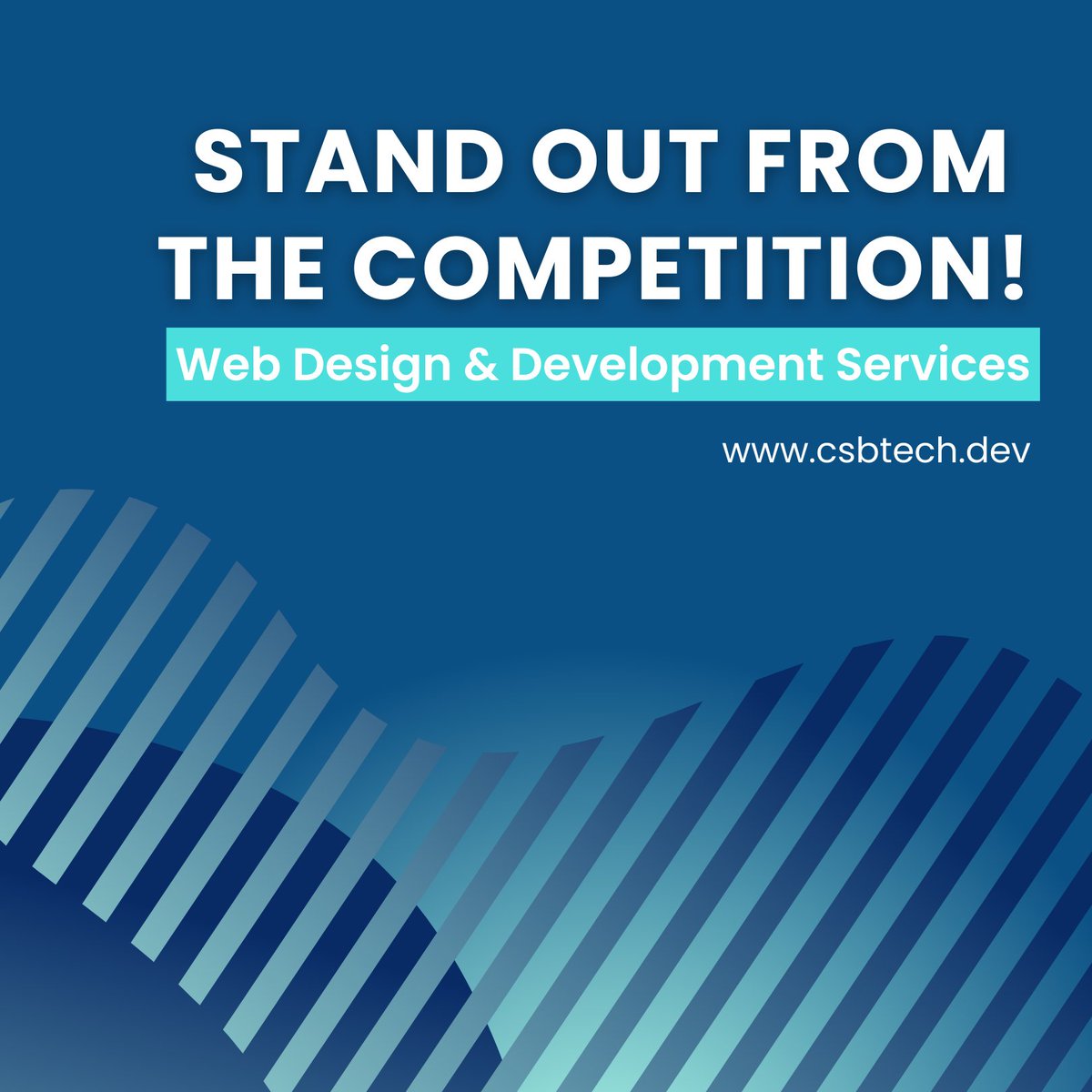 CSBTechEmporium's tweet image. In today's digital age, a #strongonlinepresence is crucial for business success. We specialize in creating custom #webdesignsolutions that are tailored to your unique needs. 🤙
Let us help you 𝐬𝐭𝐚𝐧𝐝 𝐨𝐮𝐭 𝐟𝐫𝐨𝐦 𝐭𝐡𝐞 𝐜𝐨𝐦𝐩𝐞𝐭𝐢𝐭𝐢𝐨𝐧.
👉 csbtech.dev