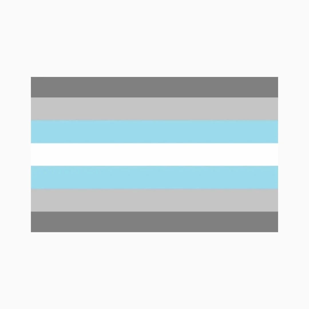 CritBard's tweet photo. As we approach June aka PRIDE month &amp; you begin to unveil your pride flag merchandise — can we PLEASE normalize adding these two to the mix?

Your demigender friends will thank you. https://t.co/185OcJ7cH6