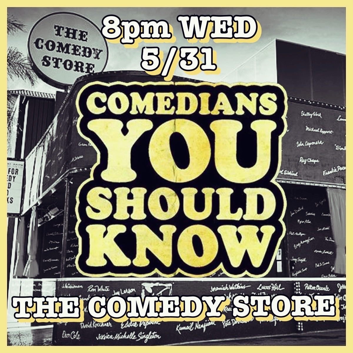 CYSK LA (@cyskla) on Twitter photo #CYSKLA IS BACK 8pm WED 5/31 <a href="/thecomedystore/">The Comedy Store</a>! RYAN DALTON hosts:
PEET GUERCIO
GUITLER RAPHAEL
DEBRA DIGIOVANI
DANIEL VAN KIRK
CANDICE THOMPSON
GREG WARREN
RENEE GAUTHIER
AARON WEAVER
….AND MORE!!! GET TIX NOW! Link in bio. #cysk #CYSKLA IS BACK 8pm WED 5/31 <a href="/thecomedystore/">The Comedy Store</a>! RYAN DALTON hosts:
PEET GUERCIO
GUITLER RAPHAEL
DEBRA DIGIOVANI
DANIEL VAN KIRK
CANDICE THOMPSON
GREG WARREN
RENEE GAUTHIER
AARON WEAVER
….AND MORE!!! GET TIX NOW! Link in bio. #cysk