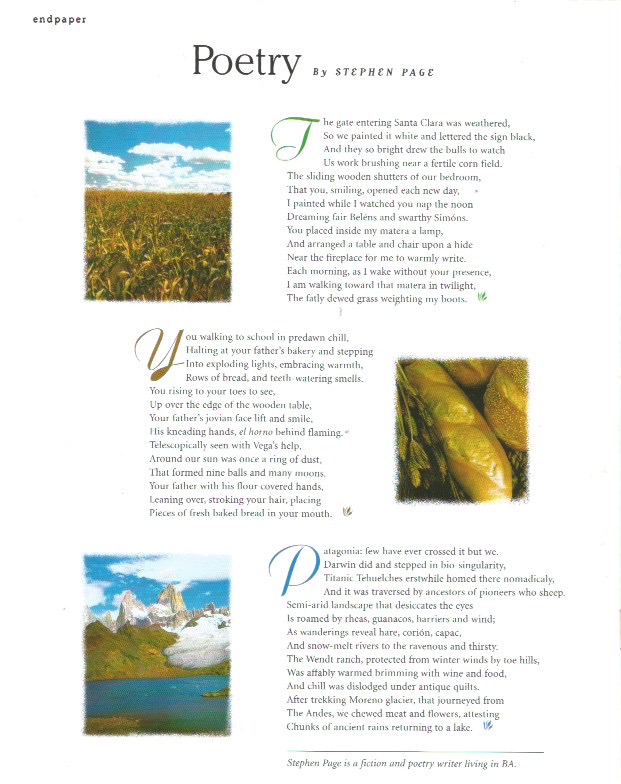 SmpageSteve's tweet photo. Three Poems by Stephen Page in Buenos Aires Herald Magazine.
These poems are from the book The Timbre of Sand: https://t.co/4WXAm9re3X
#sonnets #poems #StephenPage #thepoetfrromdetroit #thesaltyriverwriter https://t.co/Kweod3tqUf
