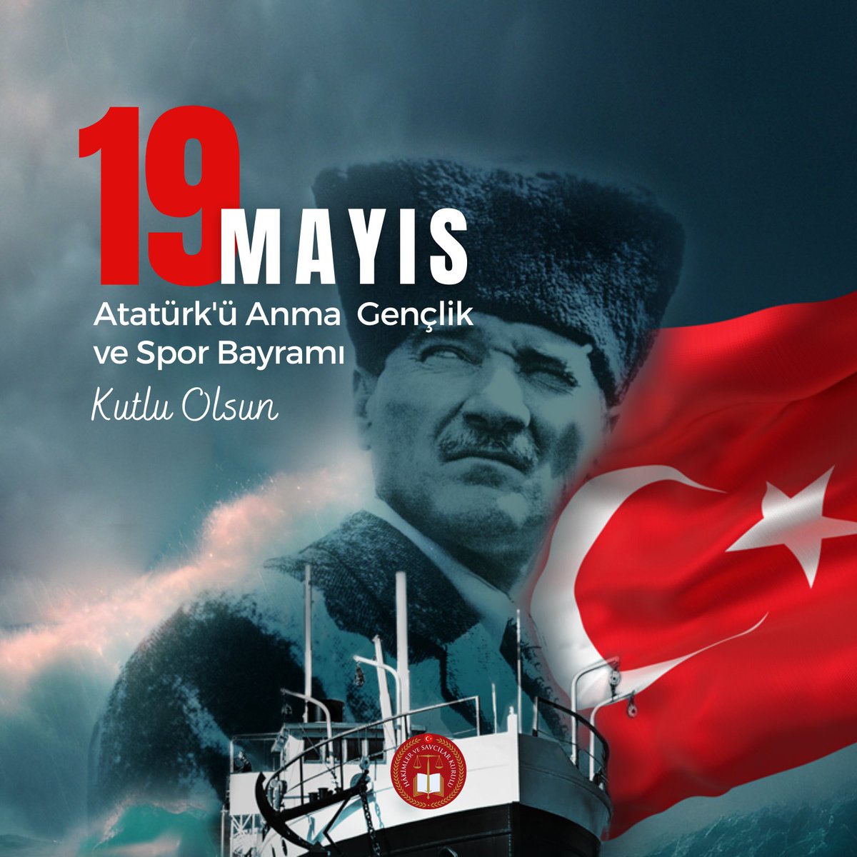 Başta Gazi Mustafa Kemal Atatürk ve silah arkadaşları olmak üzere Kurtuluş Savaşımızın tüm kahramanlarını, şehitlerimizi ve gazilerimizi saygı ve minnetle anıyor; geleceğimizin teminatı olan gençlerimizin 19 Mayıs Atatürk’ü Anma Gençlik ve Spor Bayramını kutluyoruz.