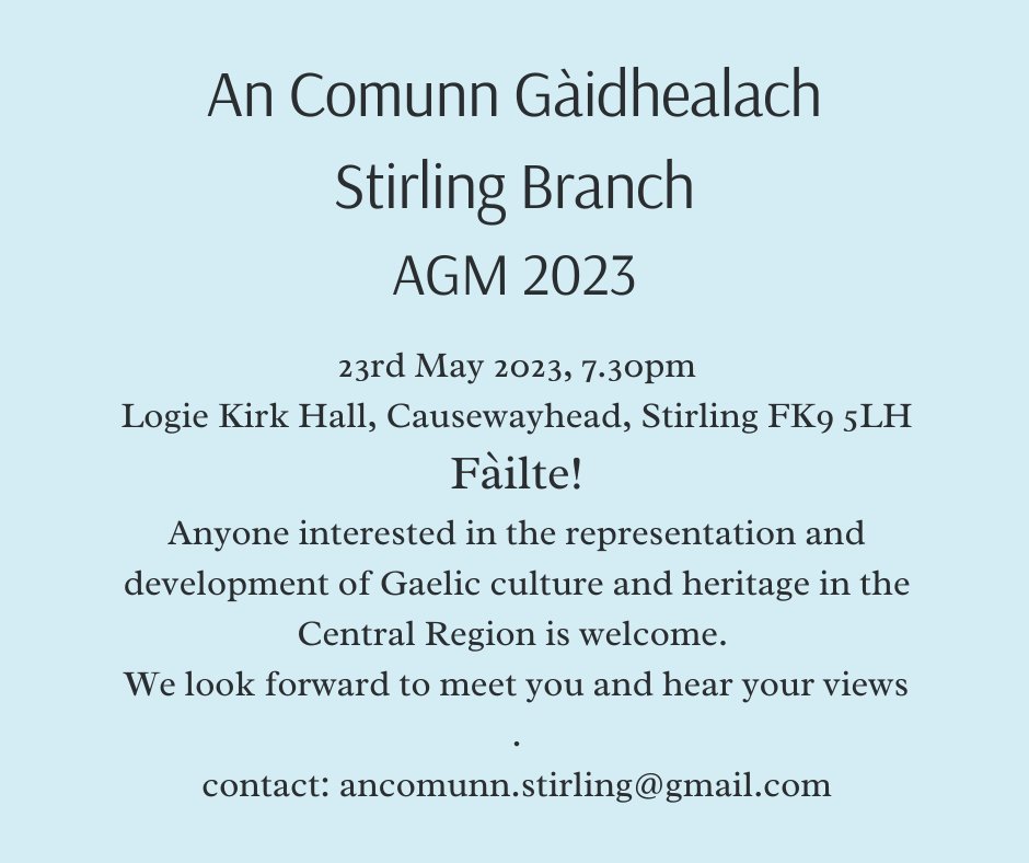 StirlingGaelicChoir (@gaelicchoir) on Twitter photo 