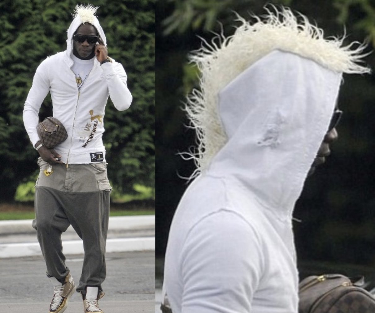 Mario Balotelli's style.