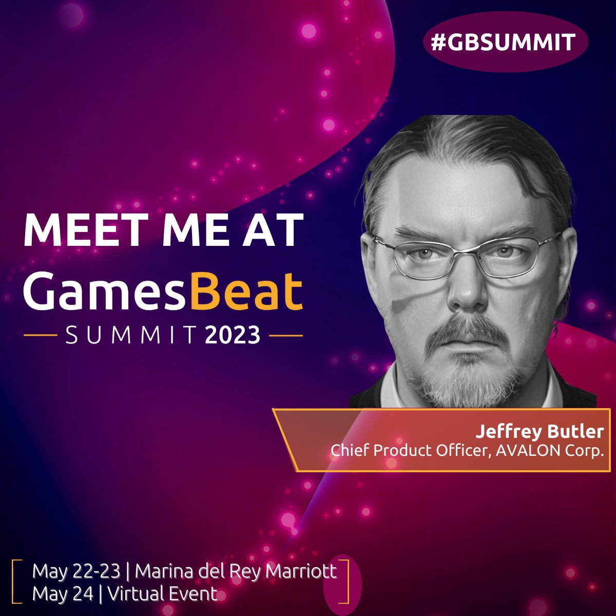 Catch up with @JButlerDev and all things AVALON at GamesBeat Summit on Monday! @GamesBeat #GBSummit