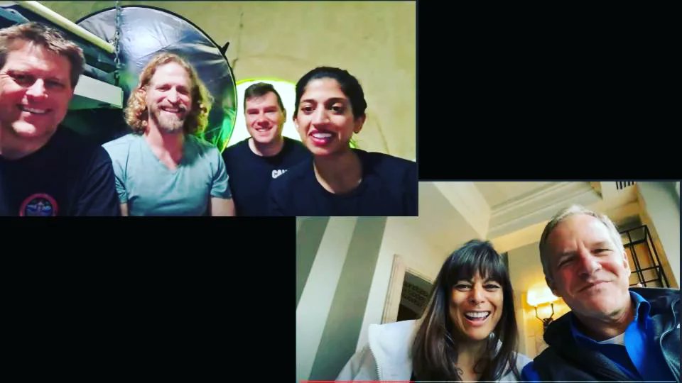 shawnapandya's tweet photo. Amazing day of #NEP2NE outreach with legends in exploration, including retired NASA astronauts @AstroDocScott &amp; Michael Gernhardt, the @PolarisProgram crew &amp; Oan Koblick, a giant in aquanaut exploration. We are lucky to be a part of exploration as we push the limits of discovery. https://t.co/NzmDf0ZGEy