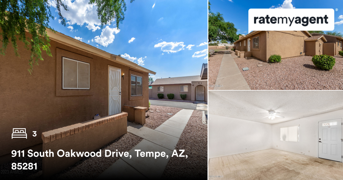 RealtorBetsie's tweet photo. 🛌 3
📍 911 South Oakwood Drive, Tempe, AZ, 85281

My latest listing on #RateMyAgent.

https://t.co/S2HsNlq115

...
#ratemyagent #realestate https://t.co/2agxrsoiFJ