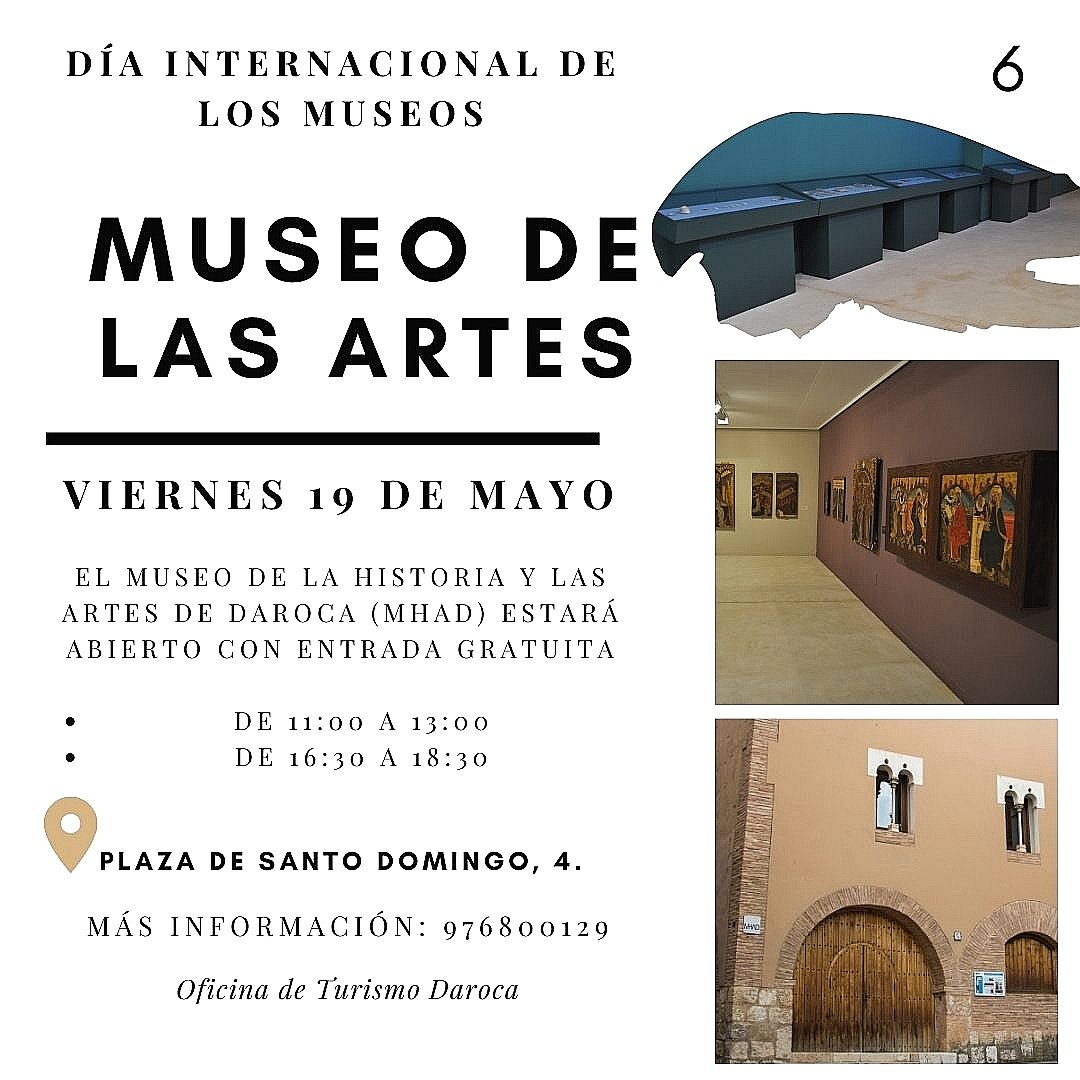 Mañana, día 19 de 2023, en el #MuseoDeLaHistoriaYLasArtes de #Daroca, entrada gratis.
Excelente muestra de pintura gótica, documentos, arqueología...