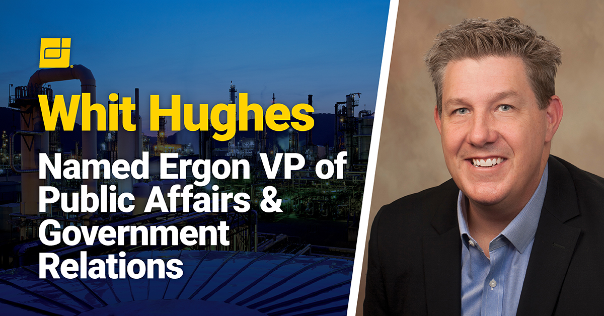 ErgonInc's tweet photo. @_WhitHughes named VP of Public Affairs & Government Relations at Ergon, serving as strategist and lead advocate on local/state/federal policies. He has almost 25 years' experience in public and private sector leadership roles. https://t.co/6bzSDDBdD0 #ErgonFamily #DoingRight https://t.co/JjPAXsKXH2