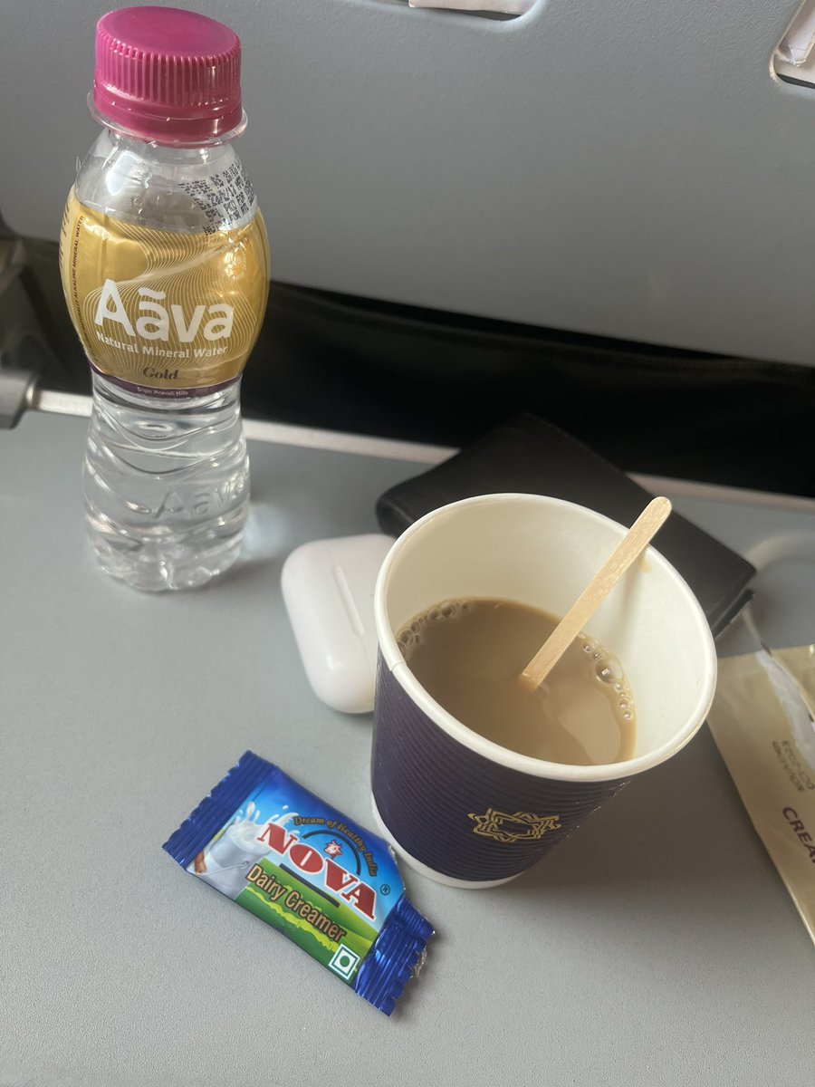 sachinbodke0007's tweet photo. "Fly the skies in comfort with @airvistara! Their crew members are extremely helpful & the food is simply delicious. The only thing that could make it even better is a stronger cup of coffee ☕️. it's a top-notch experience overall!" #VistaraExperience #AirTravel #InFlightComfort https://t.co/6cQ4rJTve9