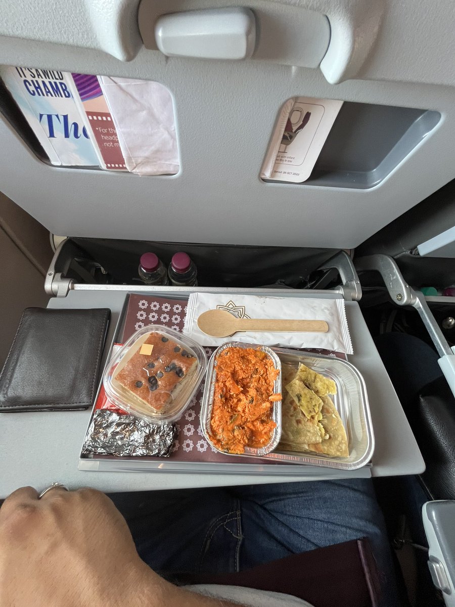 sachinbodke0007's tweet photo. "Fly the skies in comfort with @airvistara! Their crew members are extremely helpful & the food is simply delicious. The only thing that could make it even better is a stronger cup of coffee ☕️. it's a top-notch experience overall!" #VistaraExperience #AirTravel #InFlightComfort https://t.co/6cQ4rJTve9
