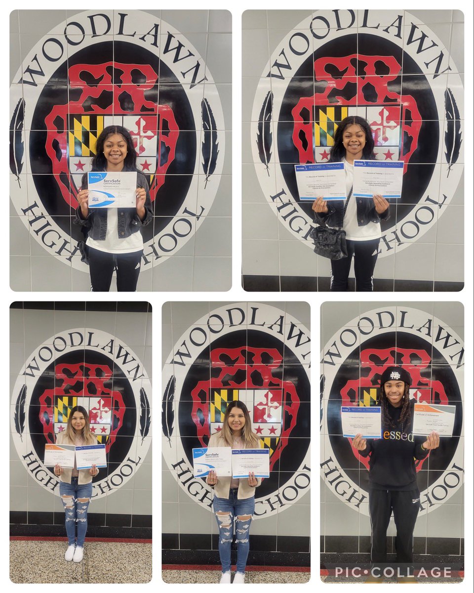 Love getting this type of email! These <a href="/CTE_BaltCoPS/">BCPS CTE Office</a> #Food Management students are officially <a href="/ServSafe/">ServSafe</a> #certified! Kudos first year teacher, Ms. Maddox and staff of <a href="/WoodlawnHS_BCPS/">Woodlawn High School</a>. <a href="/MDProStart/">RAM Education Foundation</a> #SuccessAfterBCPS