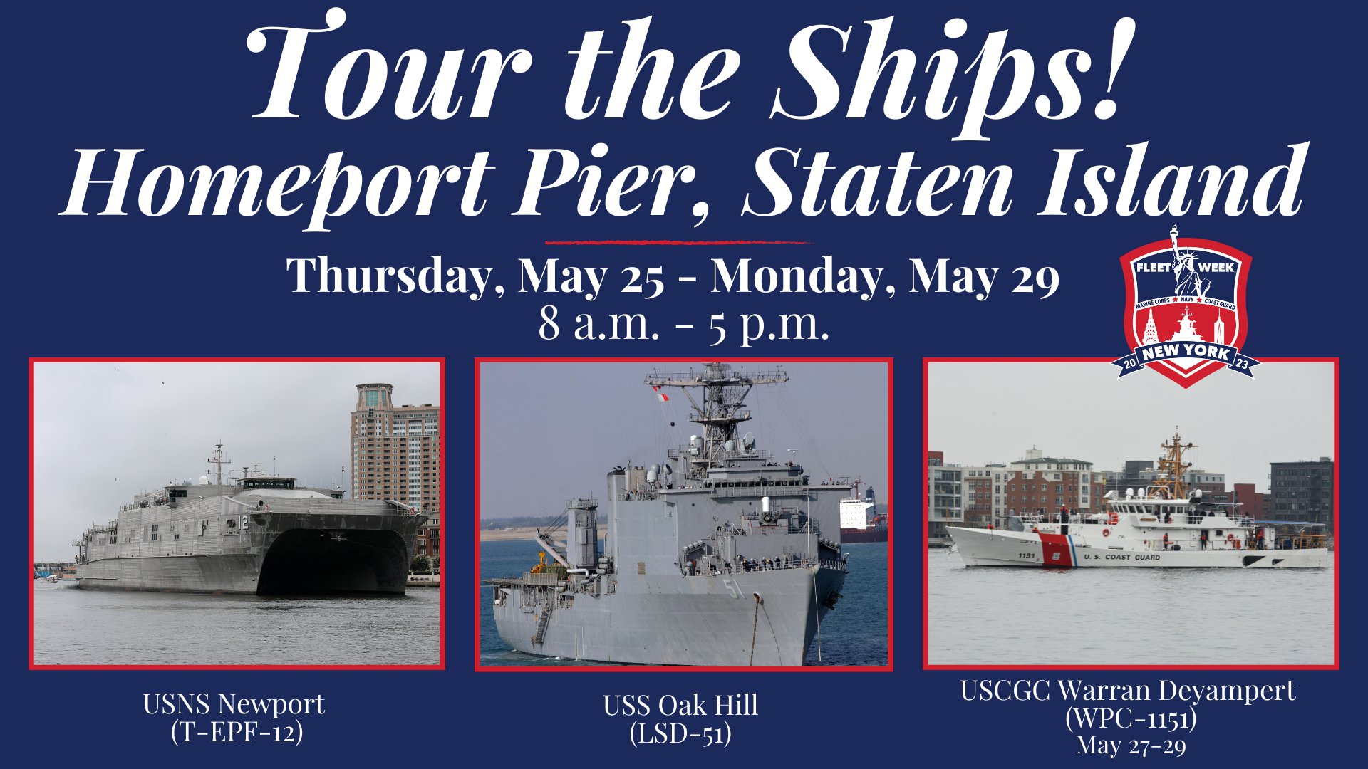 Fleet Week New York on Twitter "We are only 6 days away from Pier Side