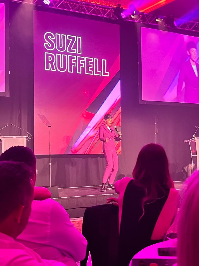 JaneSimpsonTBMC's tweet photo. Am absolutely loving @suziruffell at the #bsla2023 .  Definitely relating to toddler tantrums! 

@specialistsols https://t.co/yT9lbKgNTZ