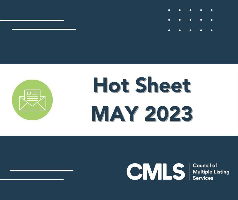councilofmls's tweet image. What&apos;s HOT at CMLS? 🔥

*Value of MLS
*MLS Matters, Legal Seminar, CMLS2023
*CMLX2 

Check your inbox for the May Hot Sheet! #cmls #mlsmatters #valueofmls