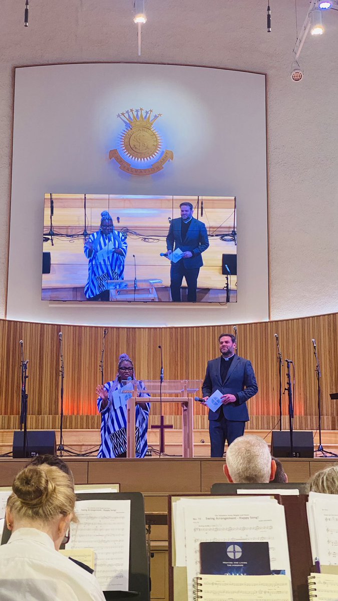 An uplifting @thykingdom_come Ascension event. Prayer, worship, testimony. @BishopAngaelos gave us food for thought with his sermon & @thespirituals_ @salvationarmyuk lifted us with their worship & a young boy called Sim showed us how to be bold in invitation #ComeHolySpirit