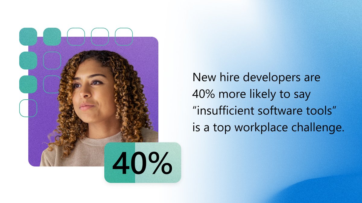 AzureDevOps's tweet image. Hybrid devs face many challenges, but having the right tools makes a difference. Learn how to set your devs up for success in our new research at msft.it/6014gXLtu.
#DeveloperExperience #DevEx