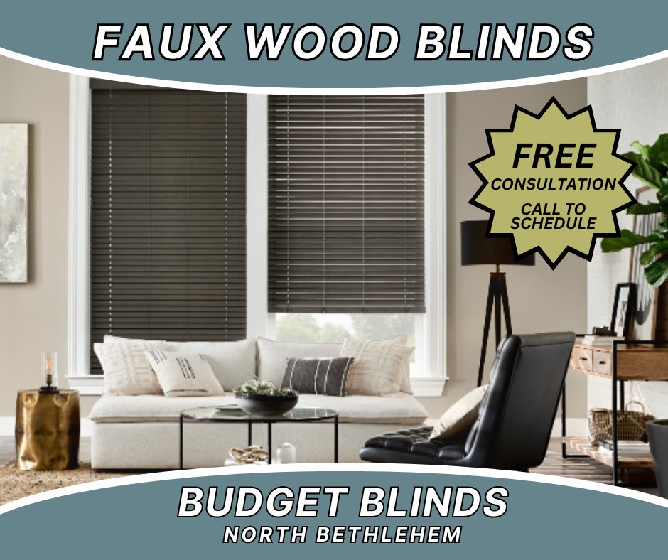 Window coverings don't have to be complex or over the top- simple, yet functional faux wood blinds provide the perfect solution to light control and privacy. They are easy to maintain and resistant to chipping, cracking, peeling and yellowing.