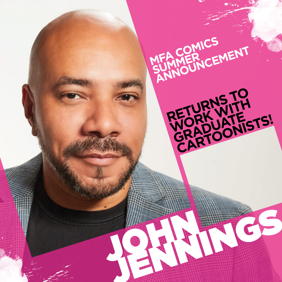 ccacomics's tweet photo. We are beyond excited to welcome acclaimed scholar and graphic novelist @JIJennings back to CCA this summer! Jennings will work with our grad students during the 2023 summer intensive!
#JohnJenningsArt #CCAMFA #CCAComics #MFAComics #Afrofuturism https://t.co/EkoC9RZ4uw