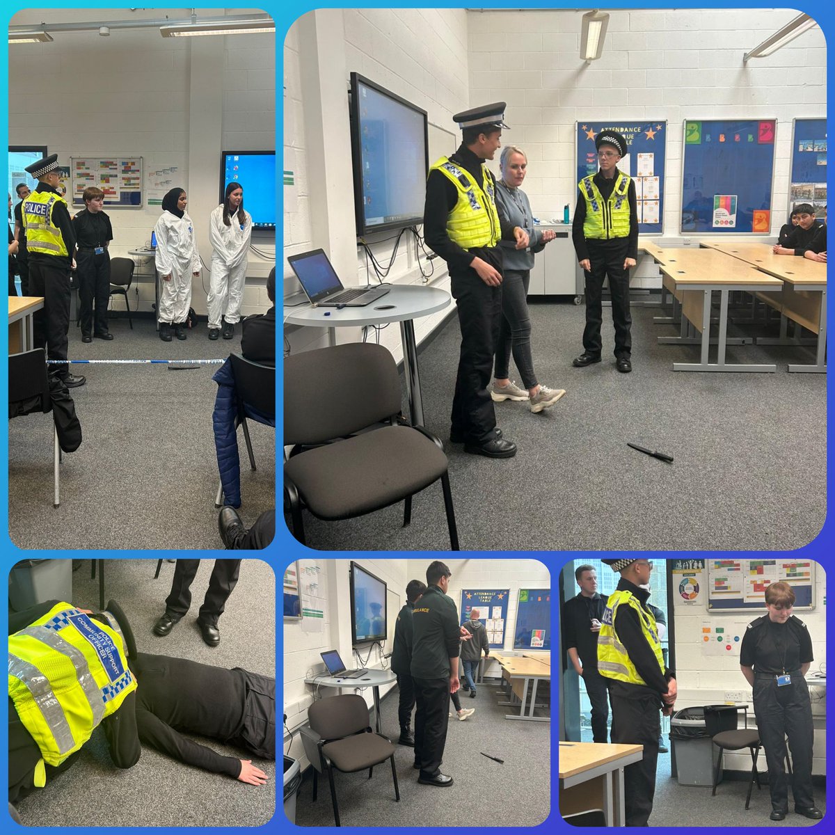 As part of #OpSceptre Cadets from the @WYP_BradfordW & @WYP_BradfordS Units where given a knife input from Bradford's Early Action Team #LivesNotKnives
