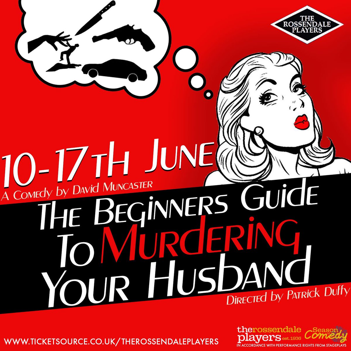 You can’t have manslaughter without laughter… 💀💔
The Beginners Guide to Murdering Your Husband by #DavidMuncaster 

🎟Tickets only £10 with NO BOOKING FEE. 
🍻Fully Licensed Bar 
🧒Suitable for age 12+
➡️ booking info in bio 

#localtheatre #rossendalevalley #amateurtheatre