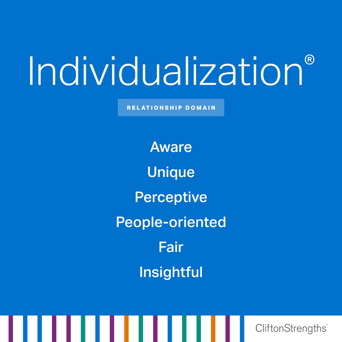 virtuouscoach's tweet photo. People exceptionally talented in the Individualization theme are intrigued with the unique qualities of each person. They have a gift for figuring out how different people can work together productively.

Who has Individualization? … https://t.co/XKpe7w3JQG