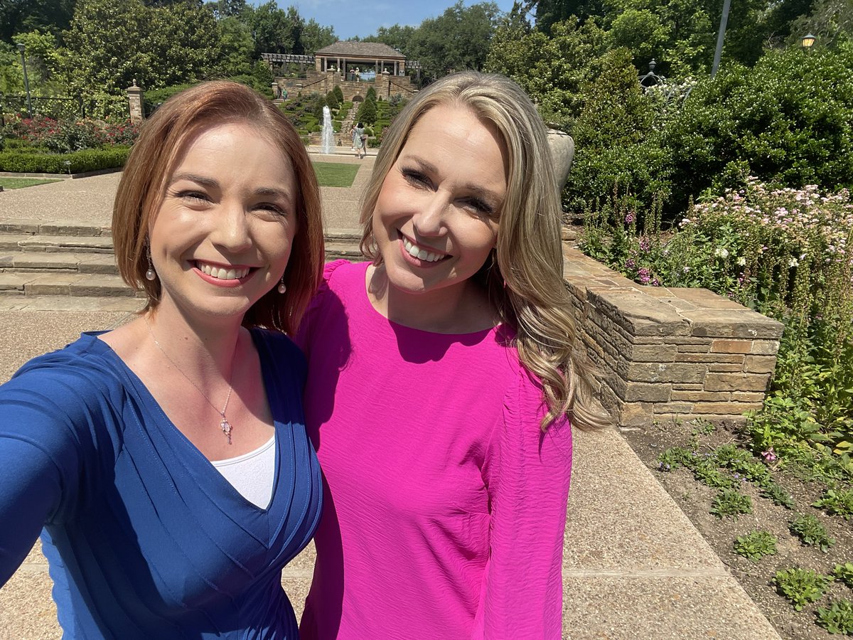 Fun quick promo shoot at the Fort Worth Botanic Garden with the always lovely @MadisonSawyerTV ! @CBSNewsTexas