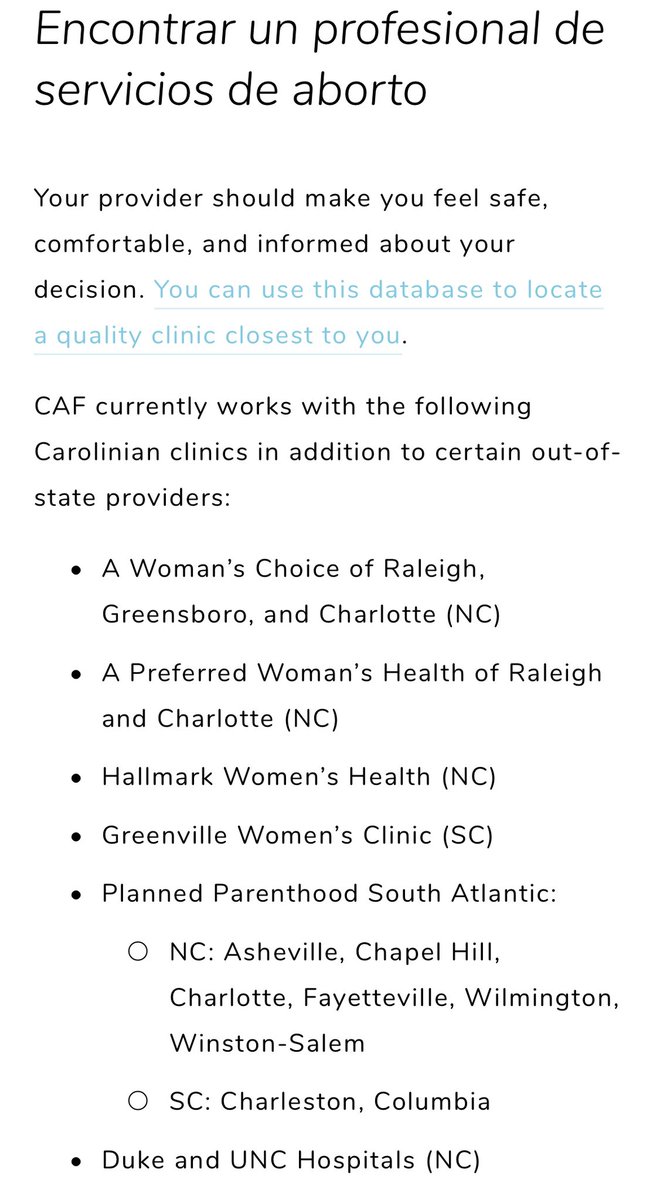 CarolinaAbtnFnd's tweet photo. We have been getting a lot of questions about how we will navigate the incoming July 1st NC ban and potential 6-week SC ban. We will update our Abortion FAQ page weekly; if and when anything changes with clinic partners and access, we’ll update there! 

https://t.co/jTtVATJO7B https://t.co/gMTS7QDHbE