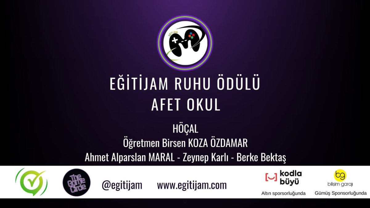 @egitijam 2023 tamamlandı. Tüm katılan ekipleri tebrik ederiz.

@btedernegi @thegame_circle @KodlaBuyu @bilisimgaraji 

#EğitiJAM #gamejam #oyungeliştirme #btederneği @thegamecircle #KodlaBüyü #BilişimGarajı