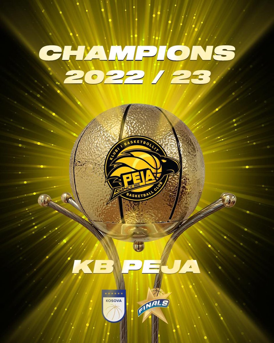 🏀 KB PEJA 2022/23 Champions! 🏆🇽🇰

#TrepçaPeja | @KBF_Official_ | #PrinceCaffeSuperliga