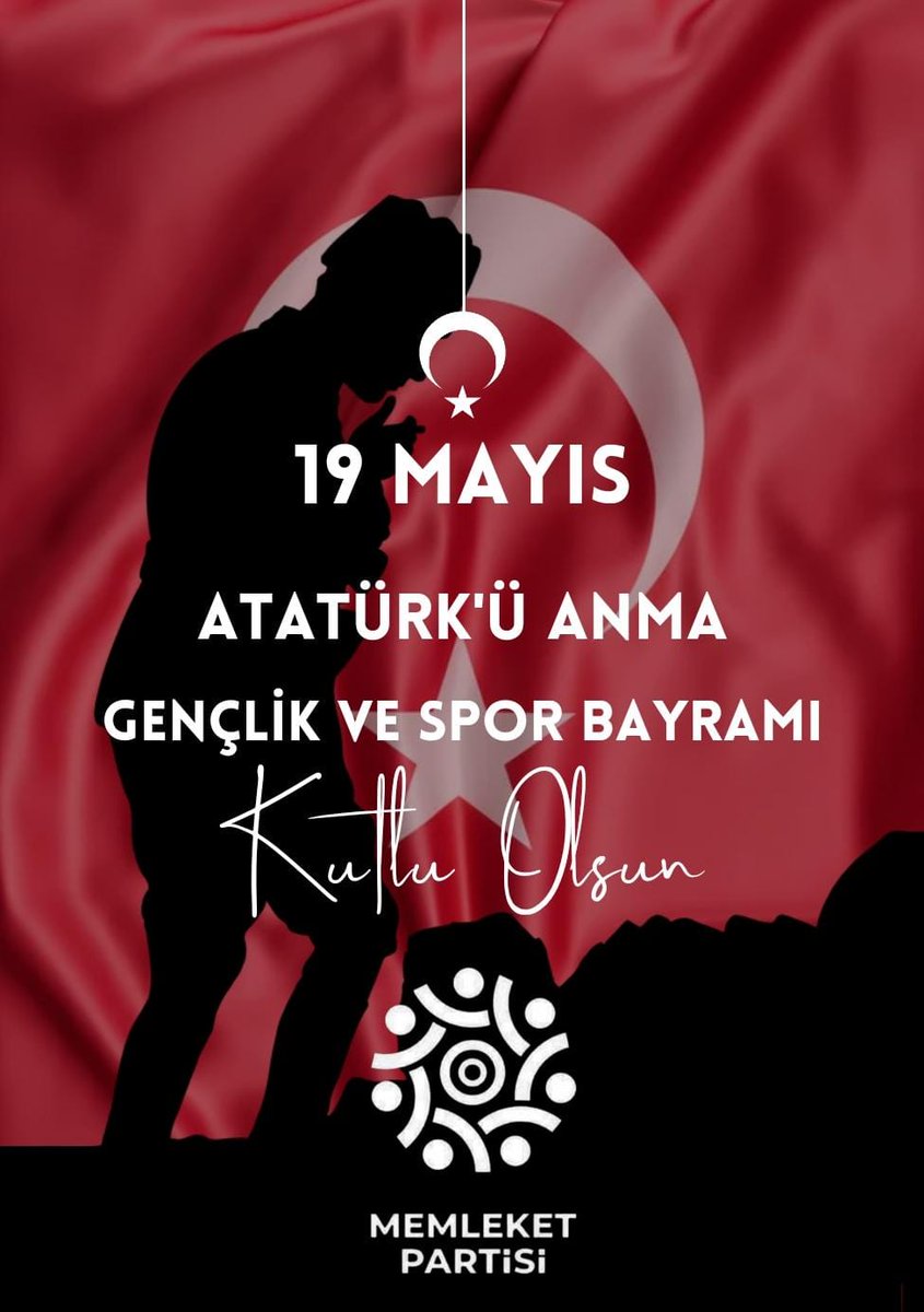 mpcorlu's tweet photo. 19 Mayıs Atatürk'ü Anma Gençlik Ve Spor Bayramımız Kutlu Olsun 🇹🇷🙏🏻 https://t.co/mDI6to3GuS