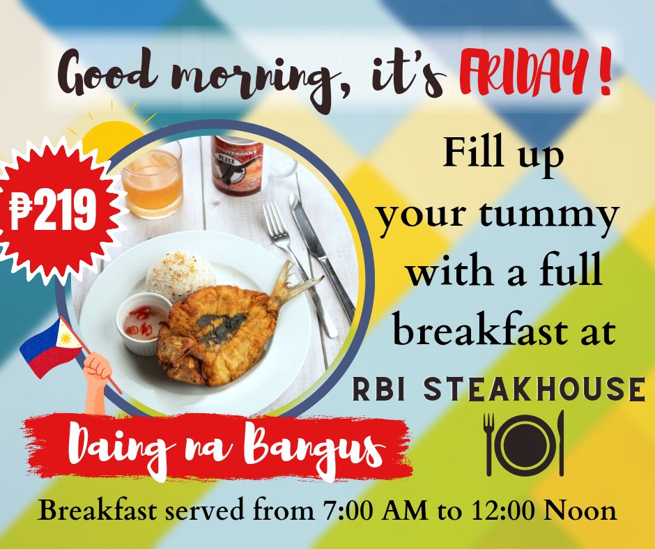 How about Daing Na Bangus for breakfast this morning at RBI Steakhouse. #RBI #daingnabangus #pinoyfood #Pampanga #angelescity #rbisteakhouse