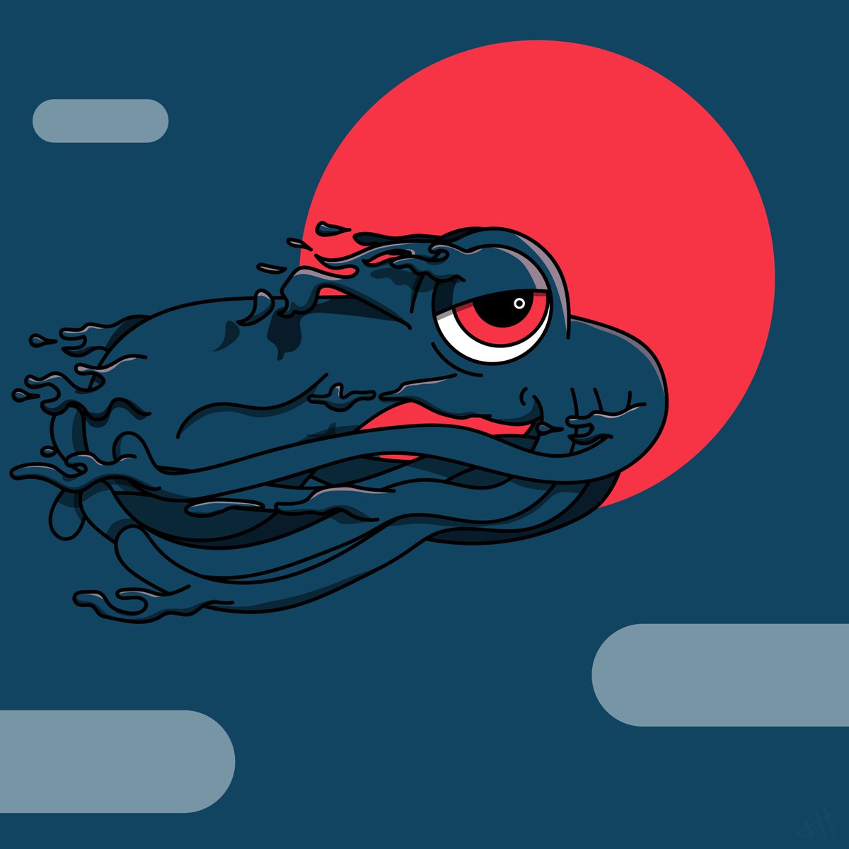 JoshHughes___'s tweet photo. 👁️🐙👁️ My new Pfp and a sneak peak for the featured #FAF auction this week on @0xCampfire 

#Pfp #AVAX #AVAXART #AVAISSANCE https://t.co/IrPMSBDgZs