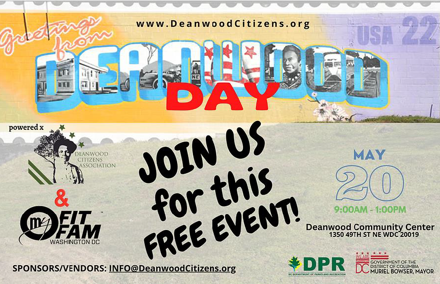 Ward7Biz's tweet photo. We are extremely excited to Celebrate Our Community and See Each of YOU! Visit our website https://t.co/uHpiCNn4vo for more information. #DeanwoodDay2023 #DeanwoodCitizens #MyFitFamDC https://t.co/JlRsnCaAsU