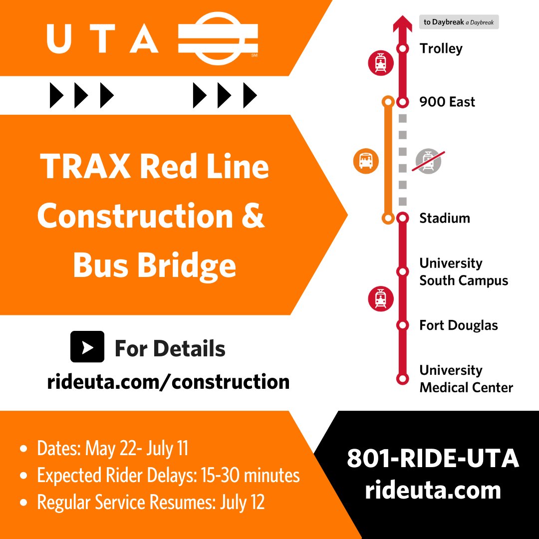 bus service uta july 4th