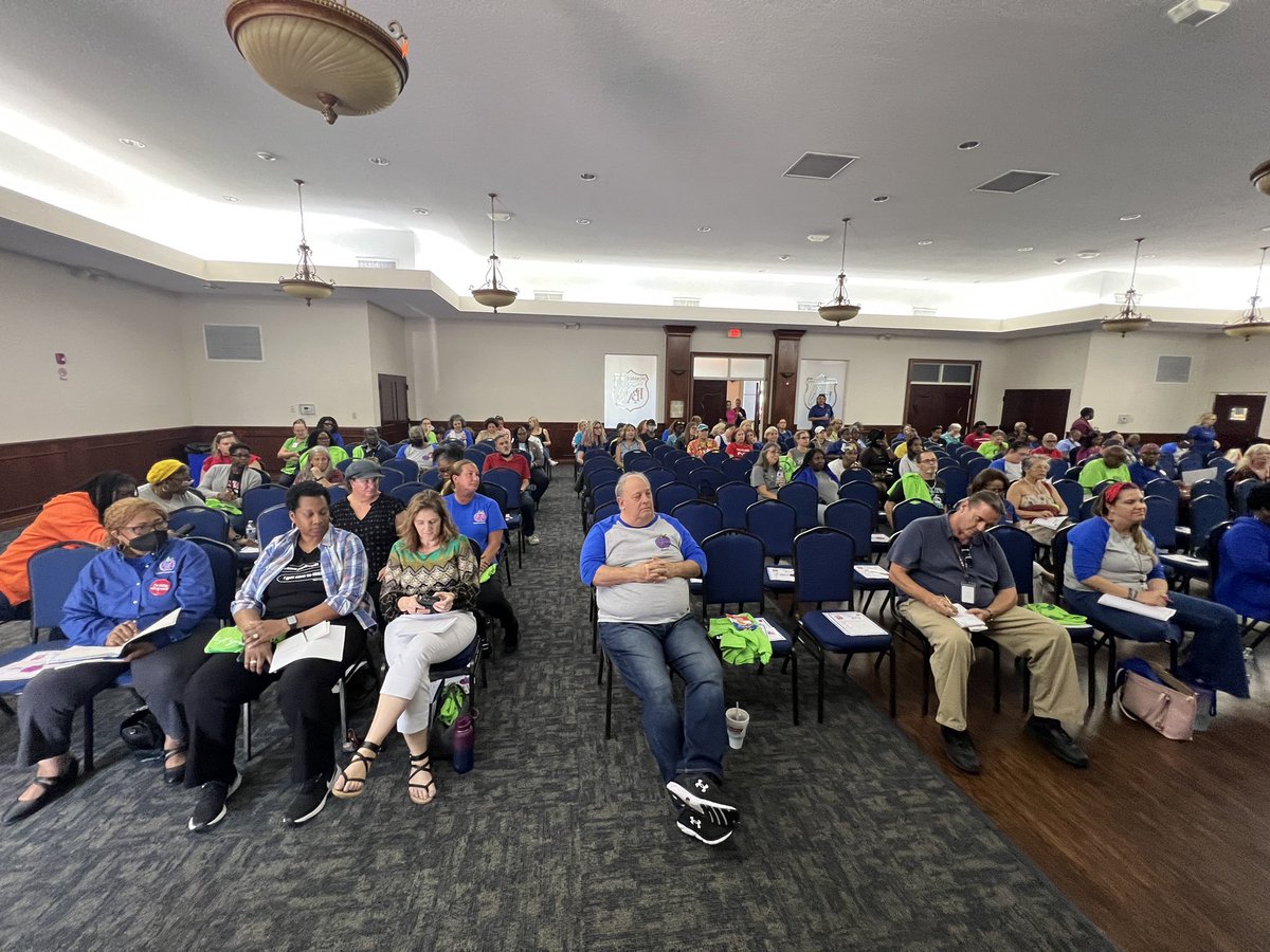 Happening now ….  BTU Stewards meet to hear the latest updates.  
#btustrong 
<a href="/FloridaEA/">Florida Education Association</a> <a href="/AFTunion/">AFT</a> <a href="/NEAToday/">NEA</a> <a href="/browardschools/">Broward Schools</a>
