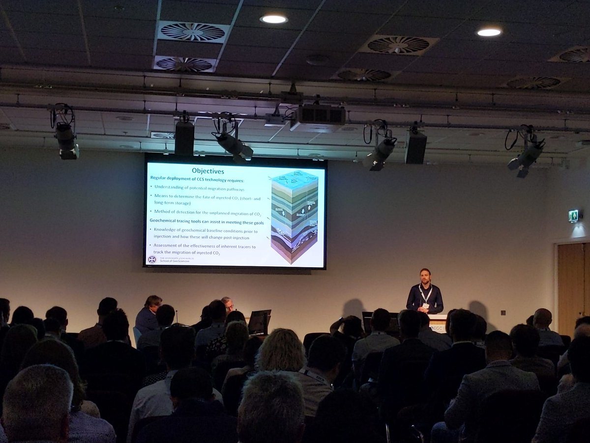stugilfillan's tweet photo. Followed by a fantastic to be up in Aberdeen at the #EGC23 conference  - it was great to have the opportunity to present @TheNobleGasbag, @rachwignall and @EMRoberts81 work on using inherent tracers to track CO2 and to catch up with so many folk https://t.co/ZEViEwYBiY