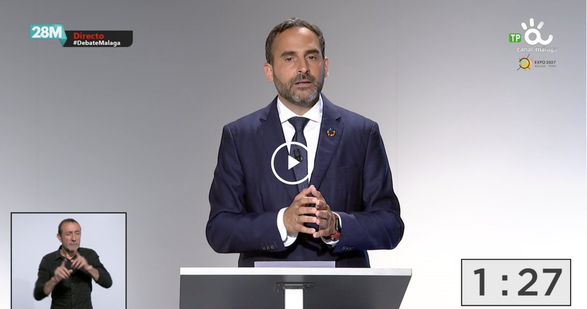 PSOEmalaga's tweet photo. 🗣 @ADanielPerez en #DebateMálaga: "Quiero reconocer la labor de @RuedasRedondas por su labor para mejorar la movilidad en la ciudad de #Málaga."

#VotaPSOE #NuestraMálaga https://t.co/8rJR5u6wKS