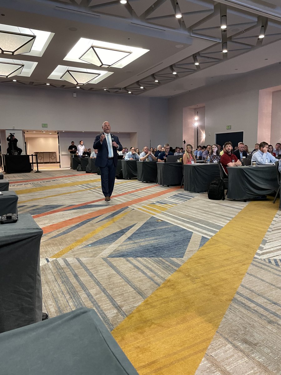 TCANews's tweet photo. Our very own David Heller, Senior Vice President of Safety &amp; Government Affairs, speaking at MCIEF today on the ever-changing regulatory and legislative landscape! #MCIEF #Trucking #TruckloadStrong https://t.co/sm2xoeK19R