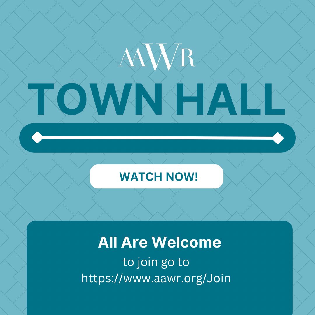 If you didn’t get the chance to join us last night the recording of the AAWR Town Hall is now available!
vimeo.com/828071383
Give it a watch consider joining in! 
aawr.org/Join
#AAWR #radwoman #radleader #radres #futureradres #heforshe