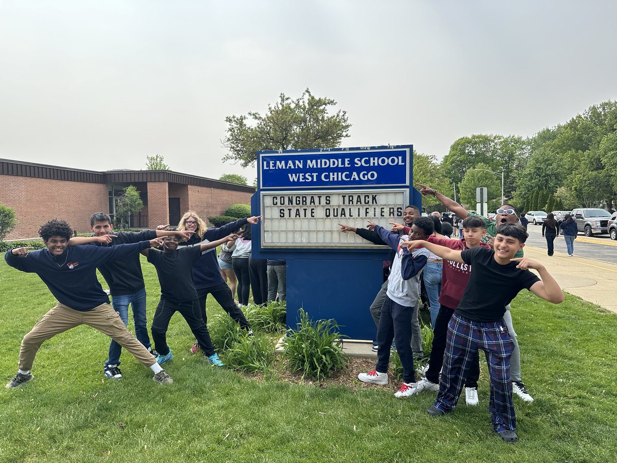 LMS Cross Country & Track (@lms_cc_track) on Twitter photo Good Luck to our State Qualifiers as they head to the IESA State Finals! Chargers on three!! ⚡️💙 <a href="/WeGoD33/">West Chicago D33</a> <a href="/D33Leman/">Leman Middle School</a> <a href="/OsoAyala33/">Humberto Ayala, RAA</a> <a href="/WeGoAthletics/">WeGoAthletics</a> Good Luck to our State Qualifiers as they head to the IESA State Finals! Chargers on three!! ⚡️💙 <a href="/WeGoD33/">West Chicago D33</a> <a href="/D33Leman/">Leman Middle School</a> <a href="/OsoAyala33/">Humberto Ayala, RAA</a> <a href="/WeGoAthletics/">WeGoAthletics</a>