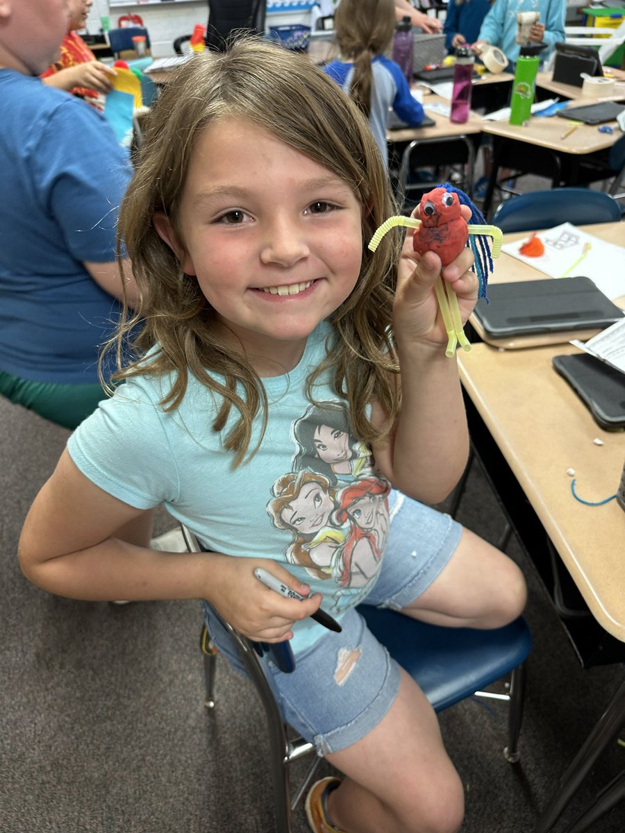 It’s round up day! The soon-to-be 3rd graders had fun with a Kahoot about 3rd grade. Then, they made models of themselves. #Teambps #bpsne @CougarsCE