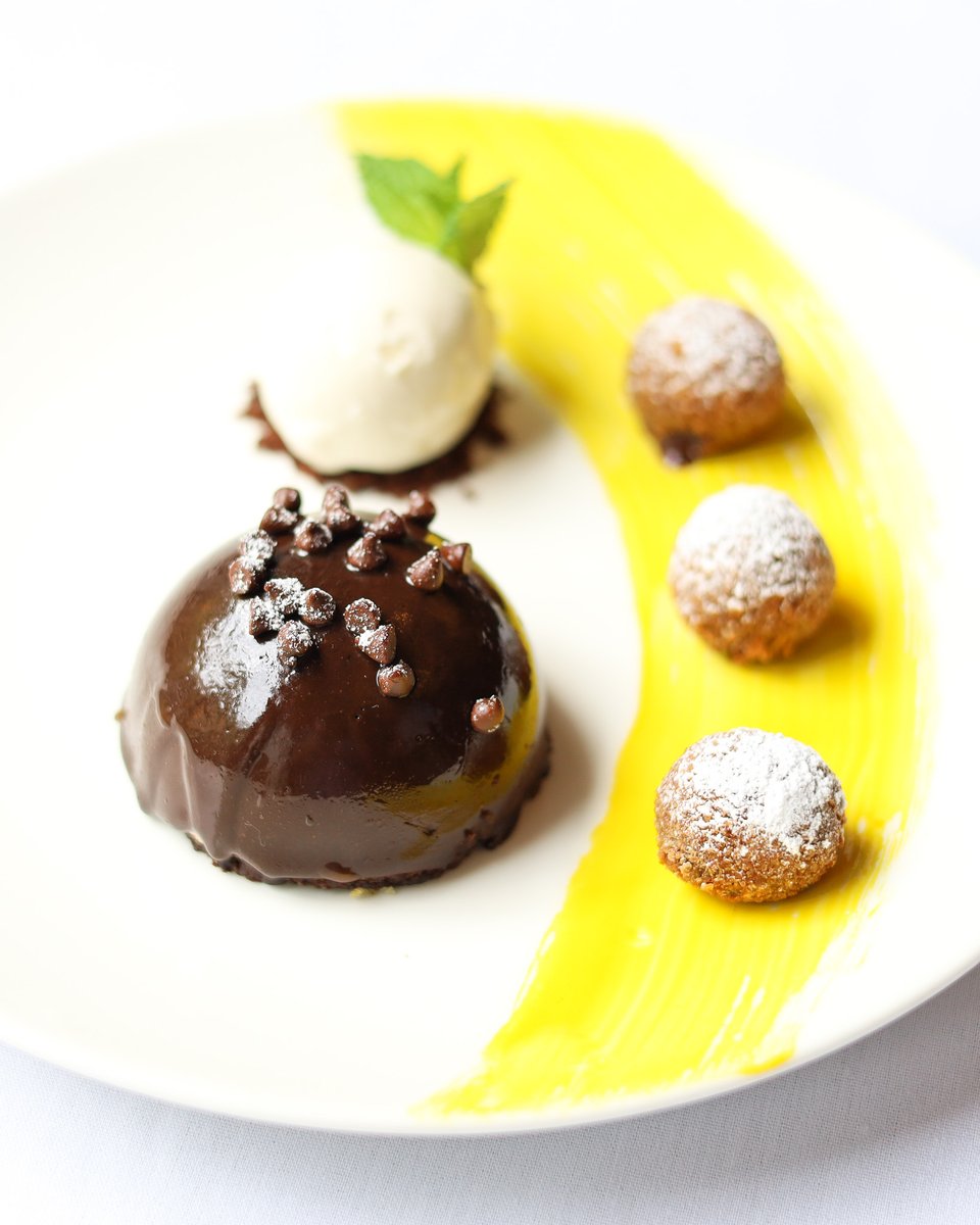 TRIS Chocolate Dome • Passionfruit • Dark Chocolate Croquettes