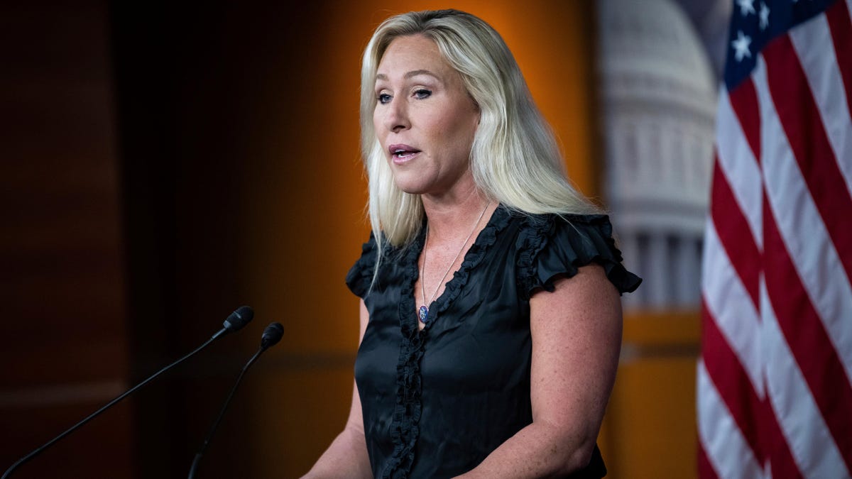 TheRoot's tweet photo. White Supremacist Marjorie Taylor Greene Compares Being Called A White Supremacist To The N-Word https://t.co/4NBeCltrKM https://t.co/TEk14ocKSD