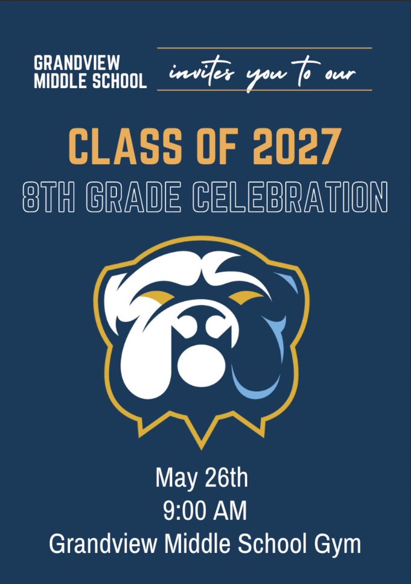 It’s almost time to celebrate our 8th graders! #DreamAhead #OwnTomorrow #EveryOnesGrowingAtGMS